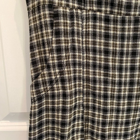Urban Outfitters BDG Plaid Asymmetrical Patchwork Maxi Dress - Picture 3 of 6